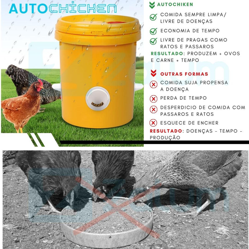 Comedouro automático para galinhas AutoChicken